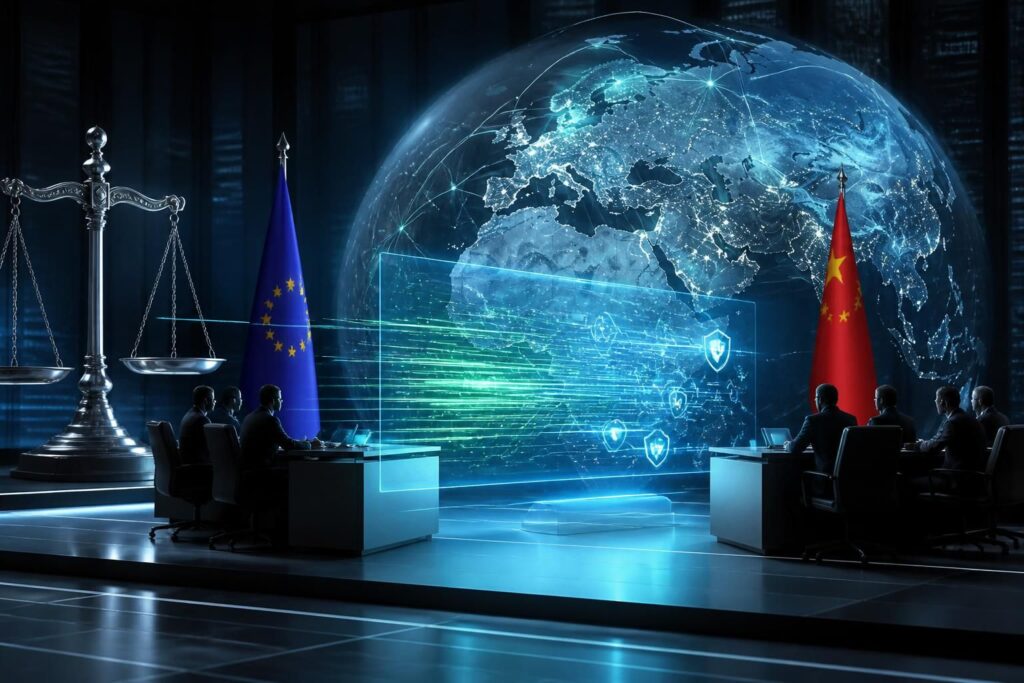 découvrez le cadre juridique international régissant les cyberattaques entre états, ses enjeux, limites et les défis pour assurer la sécurité numérique mondiale.