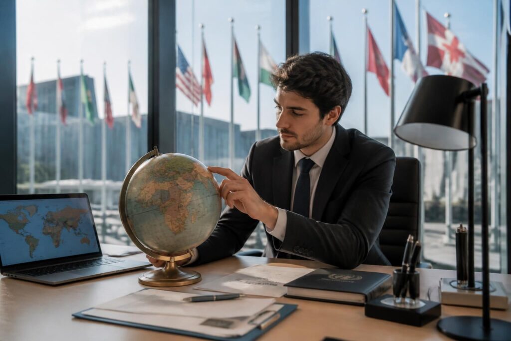 découvrez comment faire carrière dans la diplomatie ou les organisations internationales, les compétences requises et les opportunités professionnelles offertes dans ces domaines.