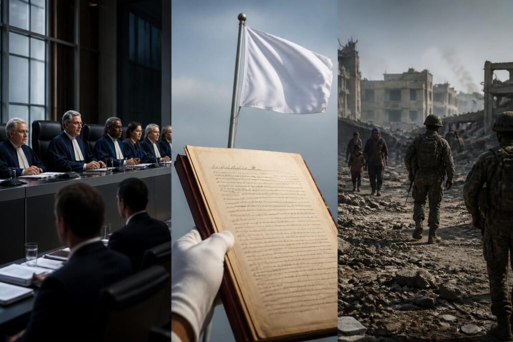 découvrez les principes fondamentaux du droit de la guerre, incluant les conventions de genève, les crimes de guerre et le rôle de la cour pénale internationale (cpi) dans la protection des droits humains en temps de conflit.