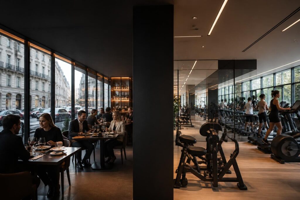 découvrez capital 8 à paris, un lieu unique alliant restaurant gourmand et salle de sport moderne sur la rue monceau, pour une expérience alliant bien-être et plaisir.