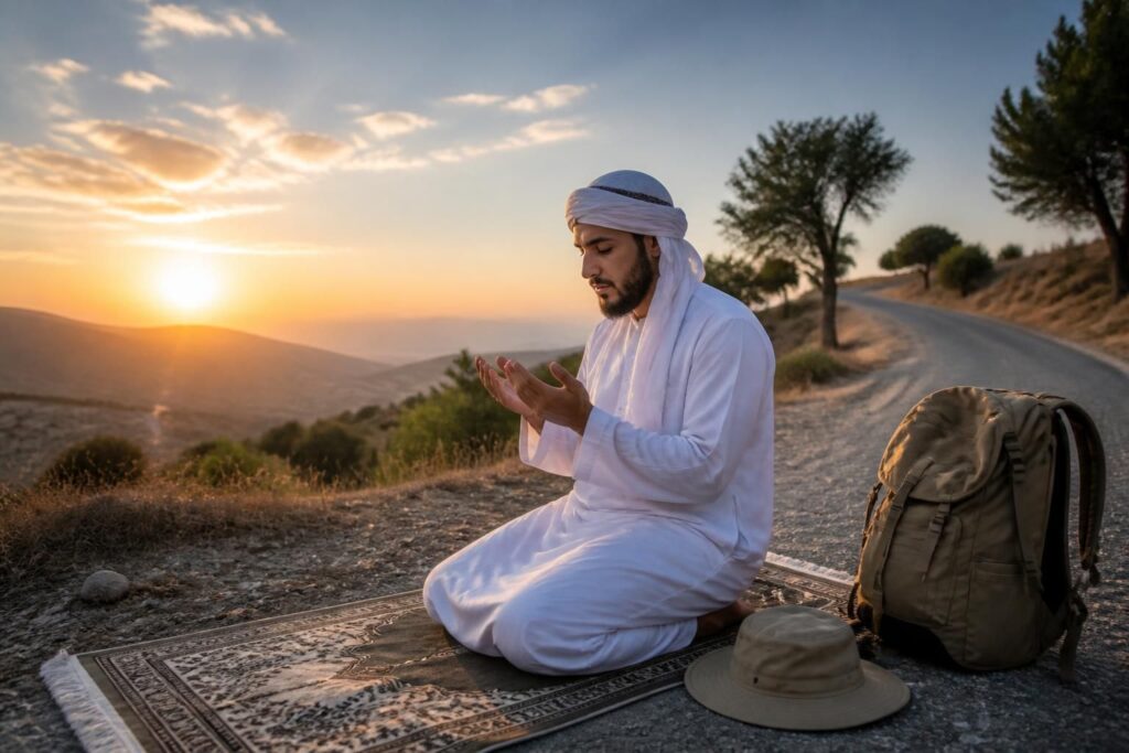 découvrez les prières recommandées en islam pour les voyageurs afin d'assurer un voyage serein et spirituellement enrichissant selon la tradition musulmane.