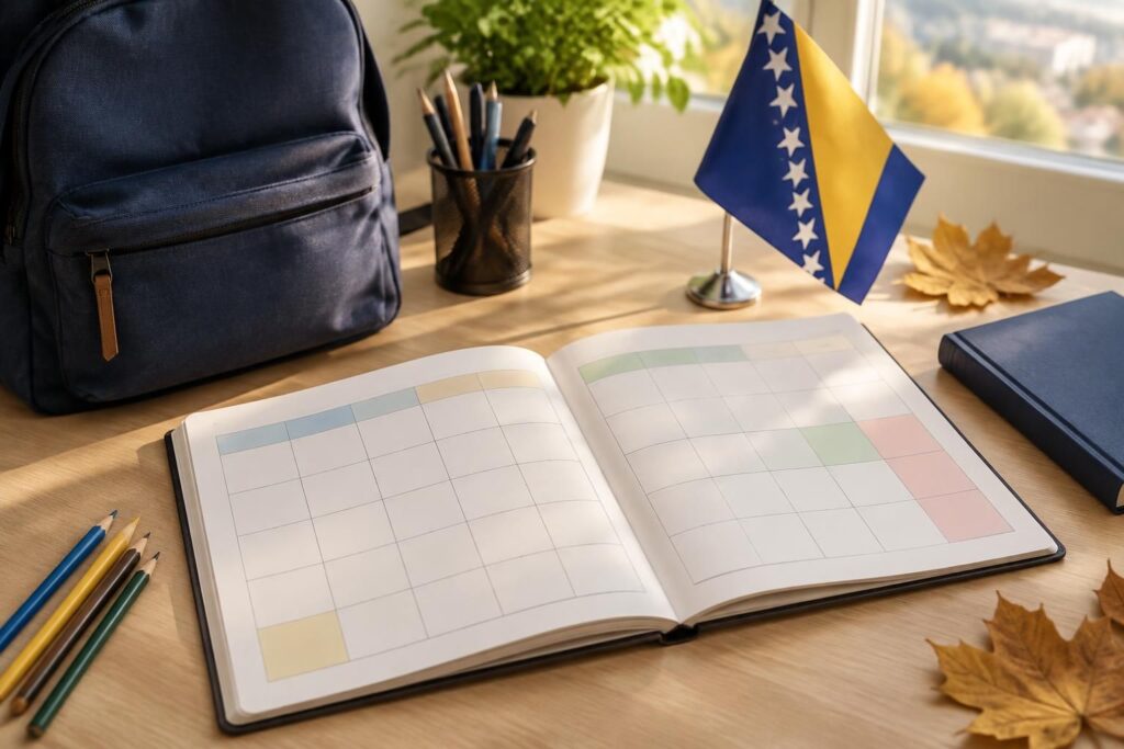 consultez le calendrier officiel des vacances scolaires en bosnie-herzégovine : dates des congés, périodes de vacances et calendrier de l’année scolaire.
